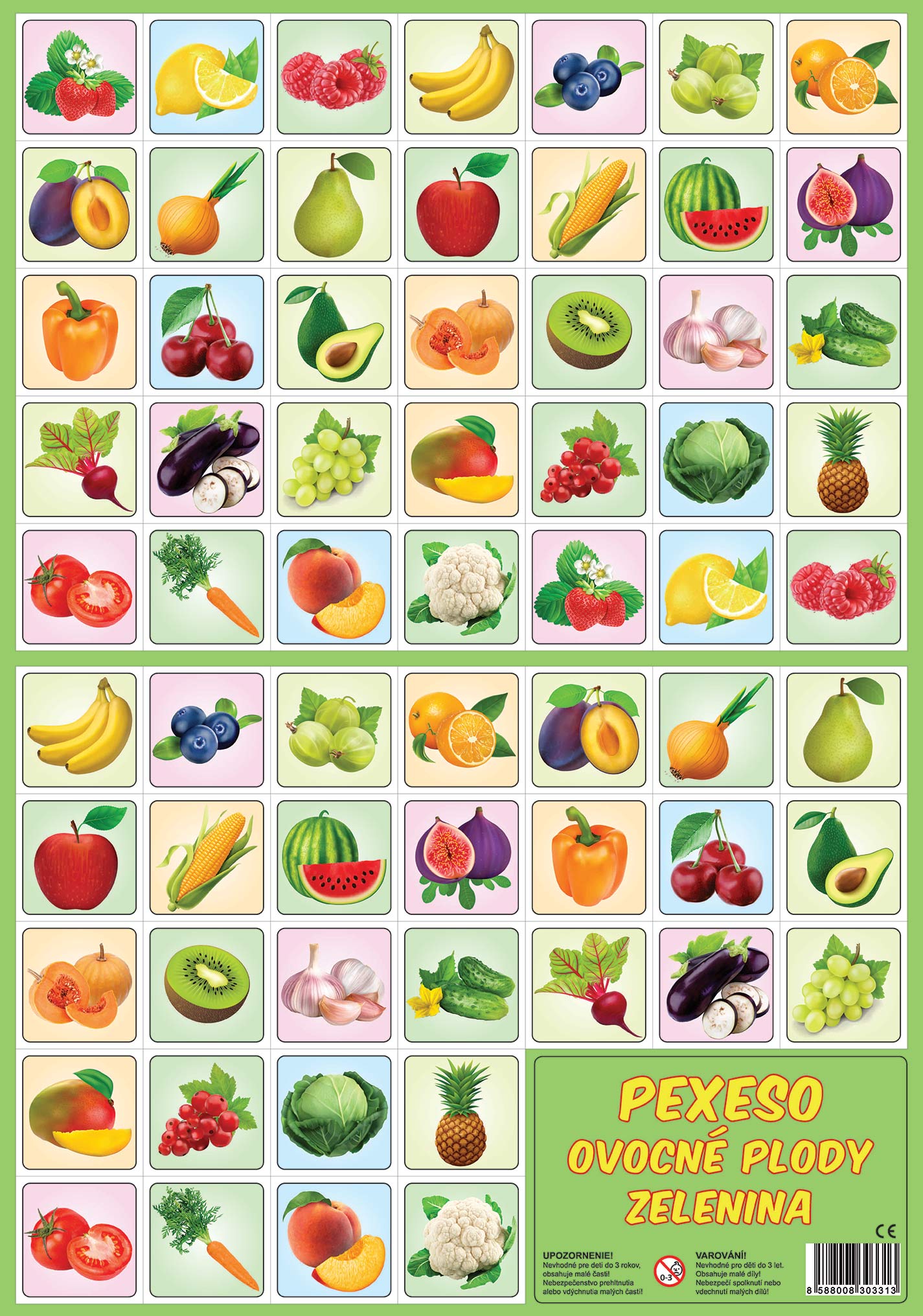 Pexeso Fruits And Vegetables