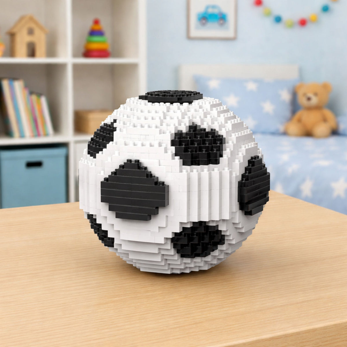 Kreativt set 3d konstruktionsblock Fotboll 864 st.