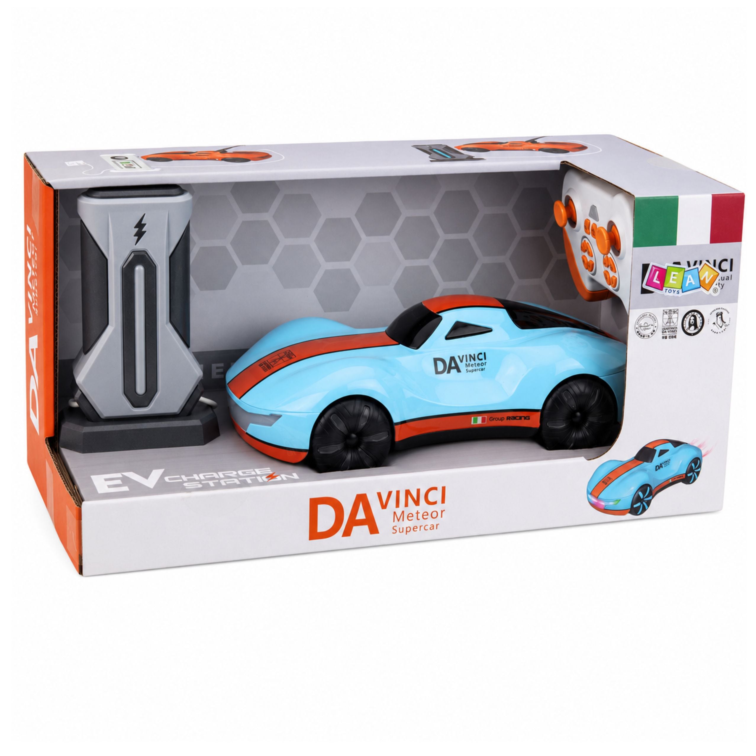 Modern Remote Controlled Car Rc Light Station Smoke Blue 1:16