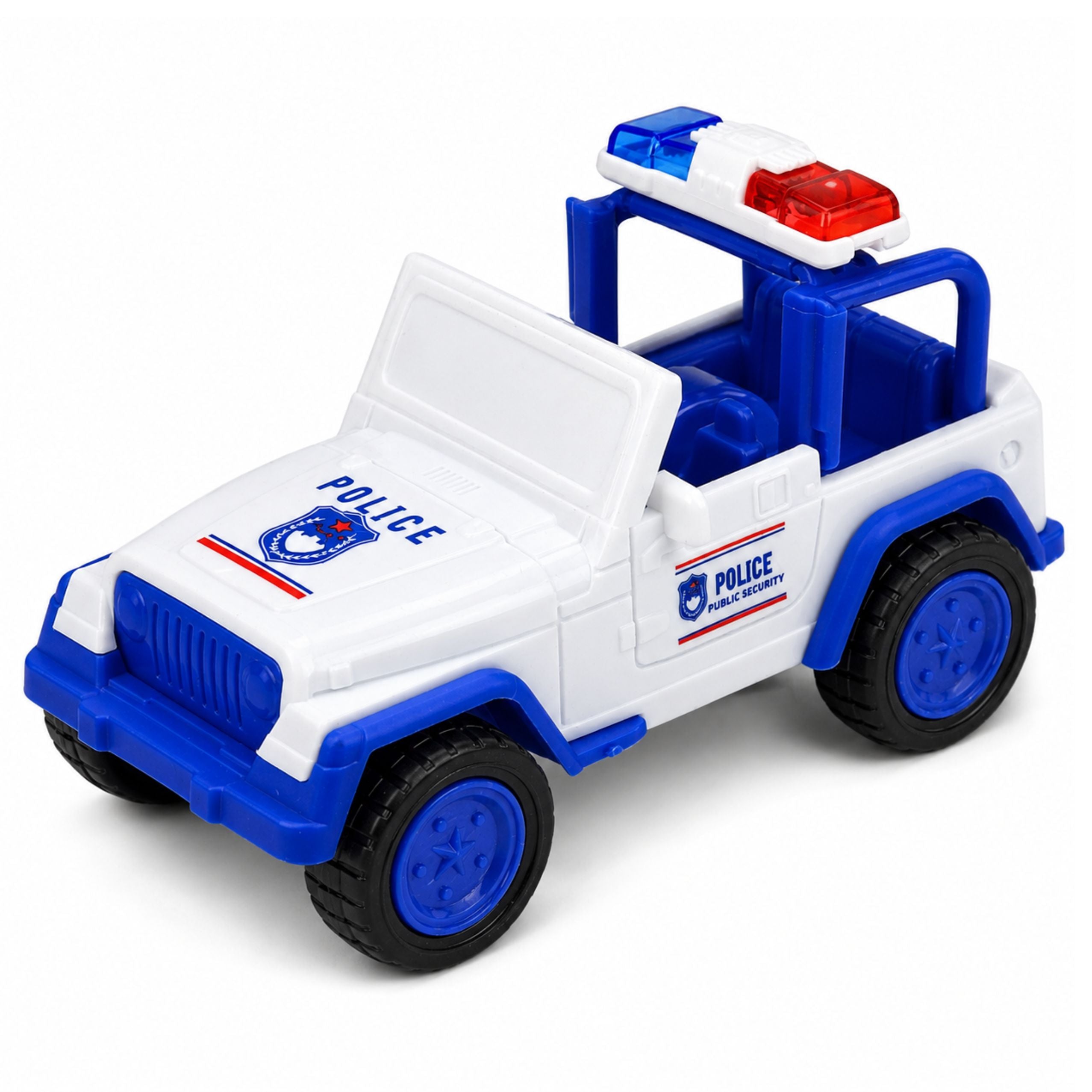 Police Tow Truck With Patrol Car Vehicle Set Lights Sounds Blue