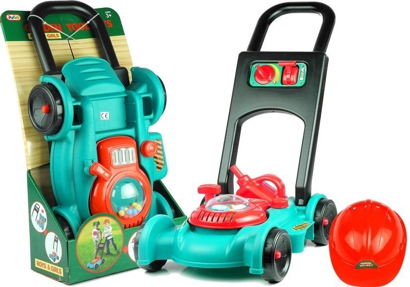 Little Gardener Set With Mower & Helmet