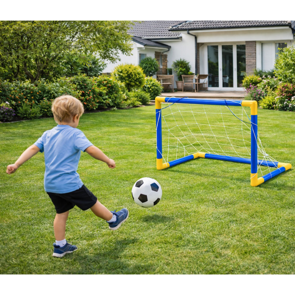 Conjunto deportivo para jugar al fútbol, bomba de balón de portería de fútbol, 62x40cm