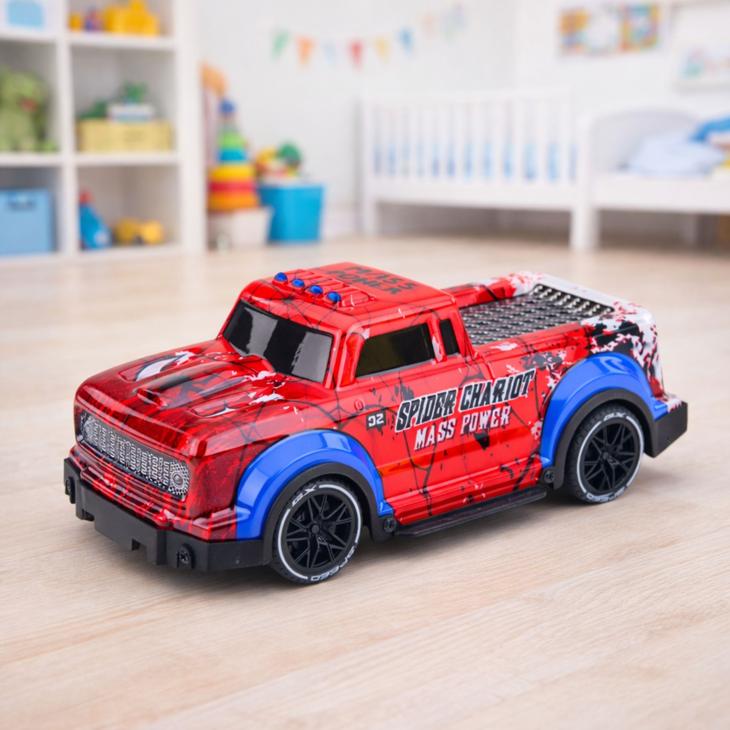 Remote Controlled Car Rc Off-road Spider Red Lights