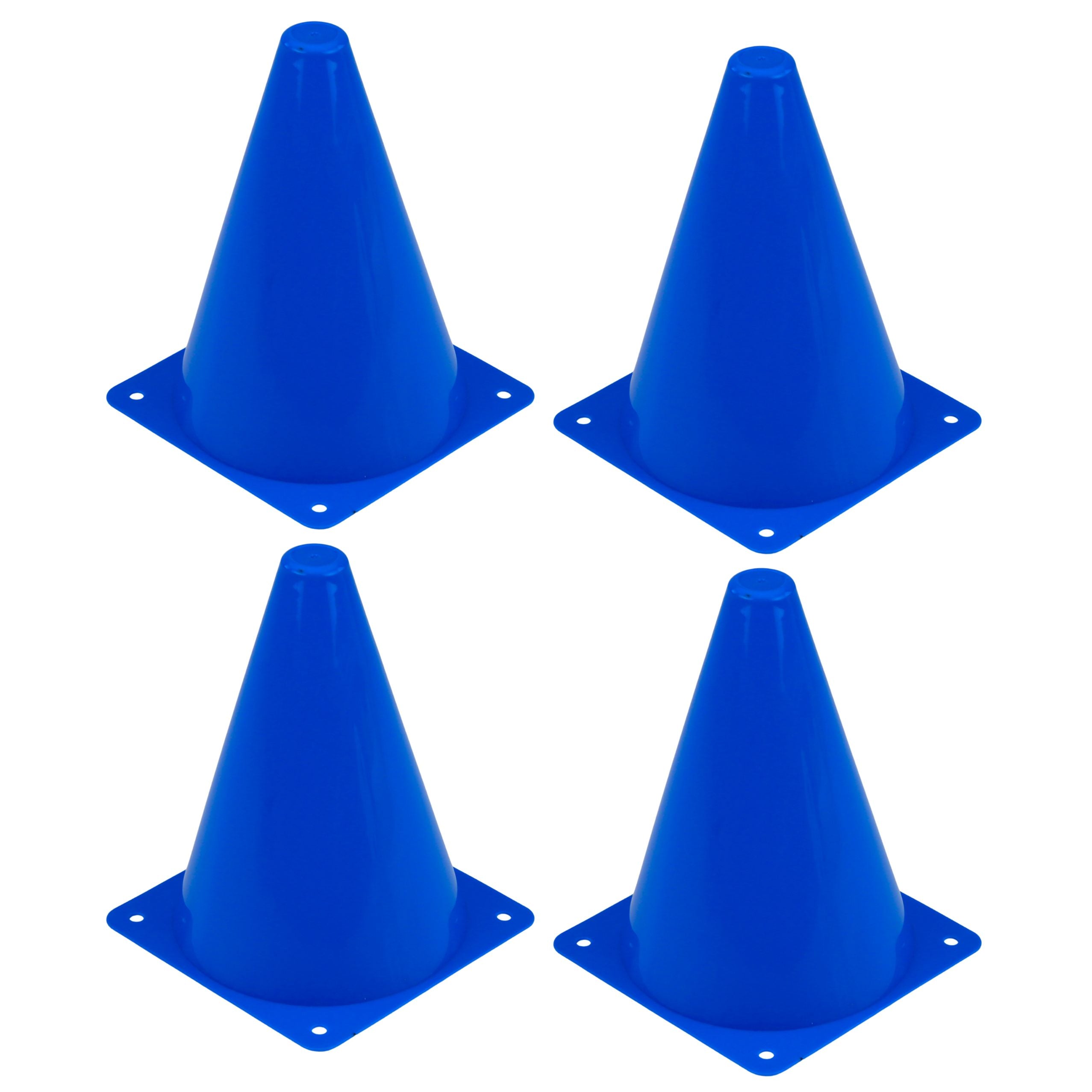 Set Of Training Cones With Ball Blue Orange 8 Pcs.