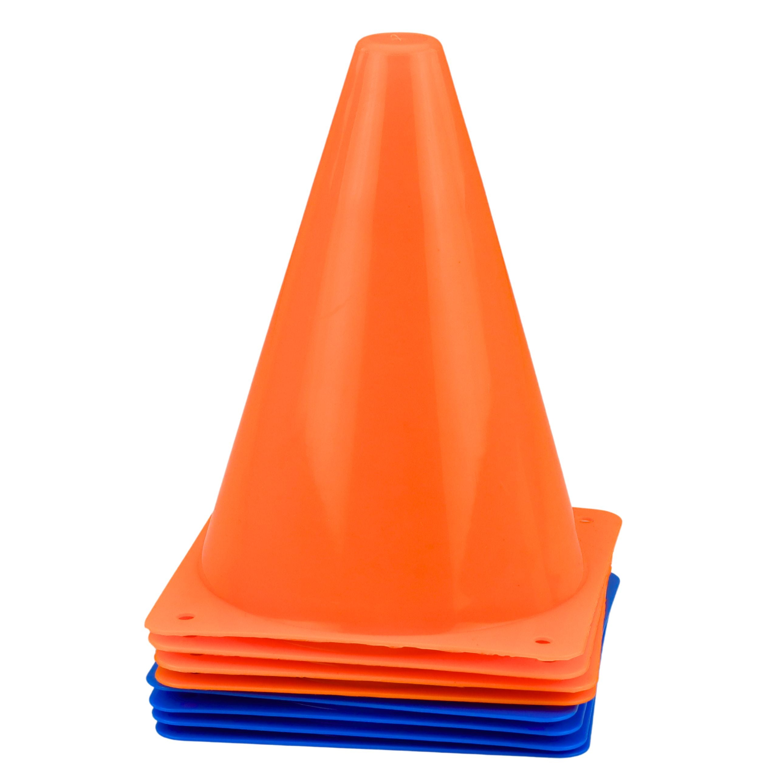 Set Of Training Cones With Ball Blue Orange 8 Pcs.