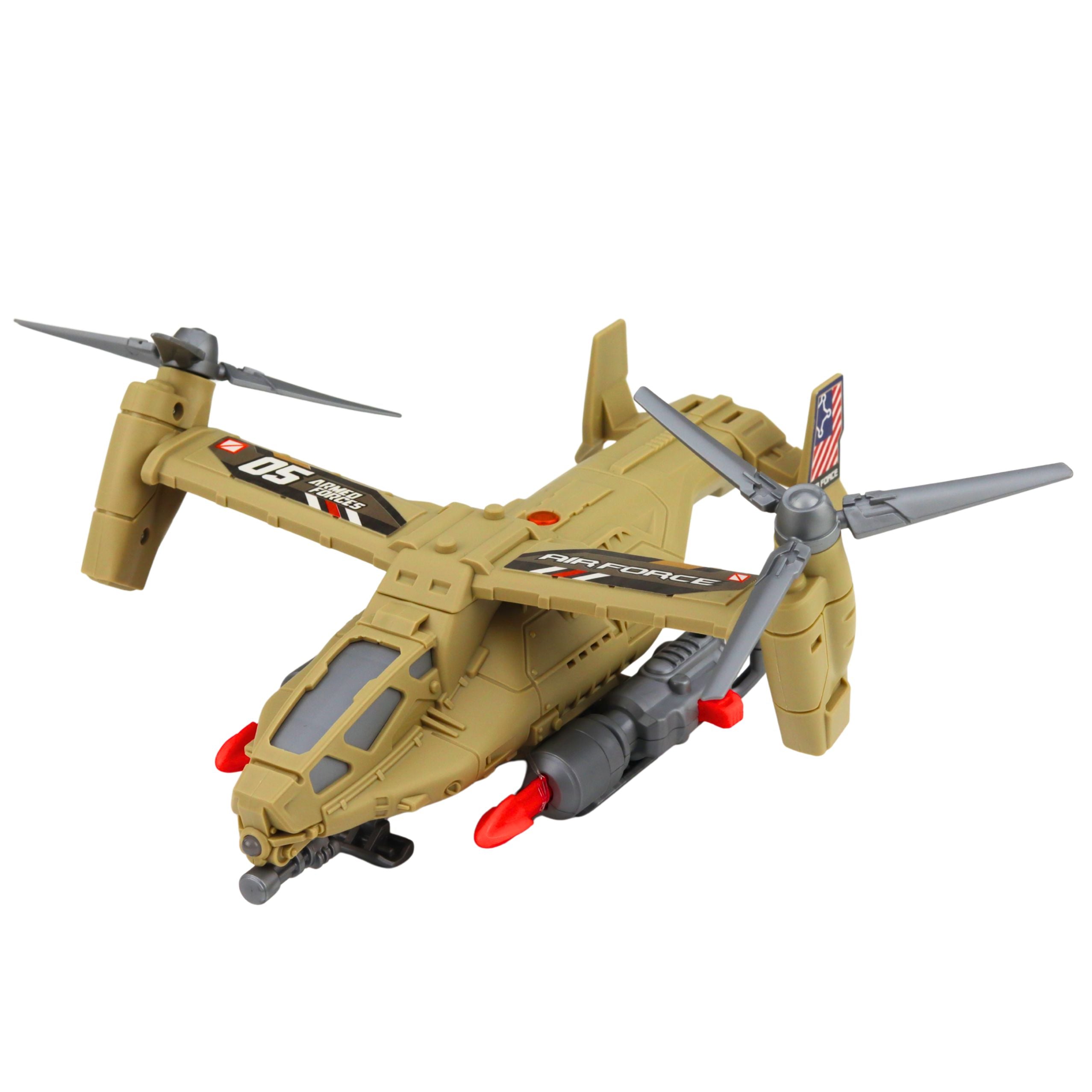 Military Set: Army Helicopter Tank Hovercraft Soldier Base
