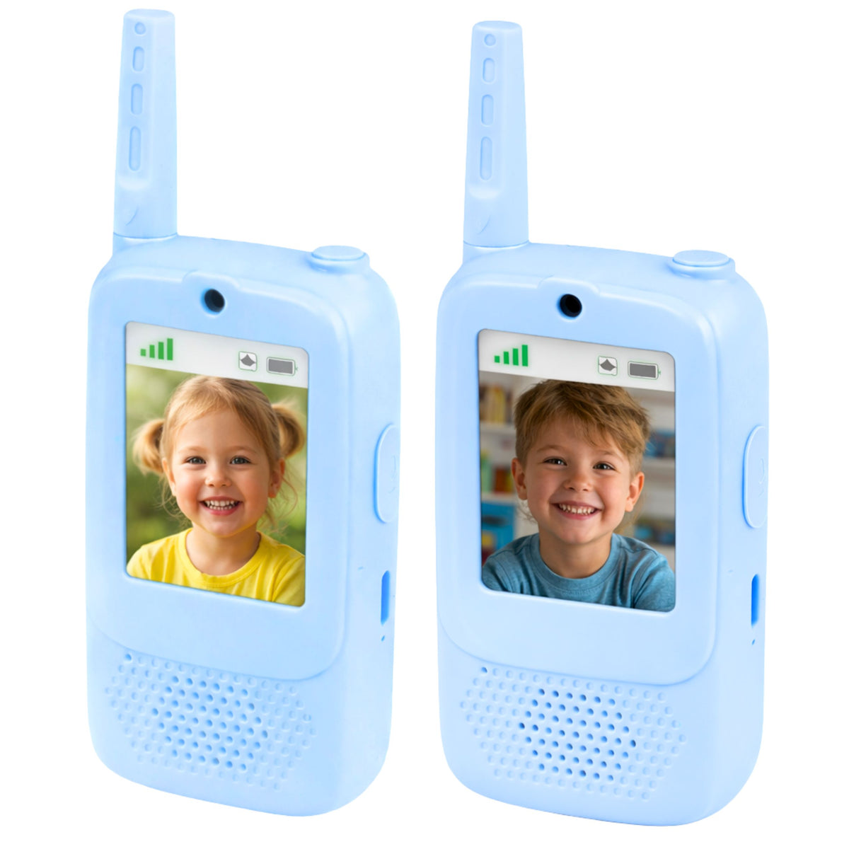 Walkie Talkies For Kids Video Talk Recording Camera Blue