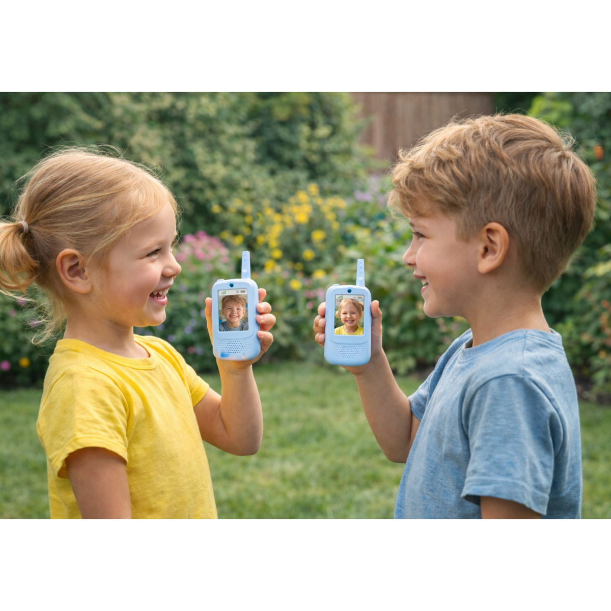 Walkie Talkies For Kids Video Talk Recording Camera Blue