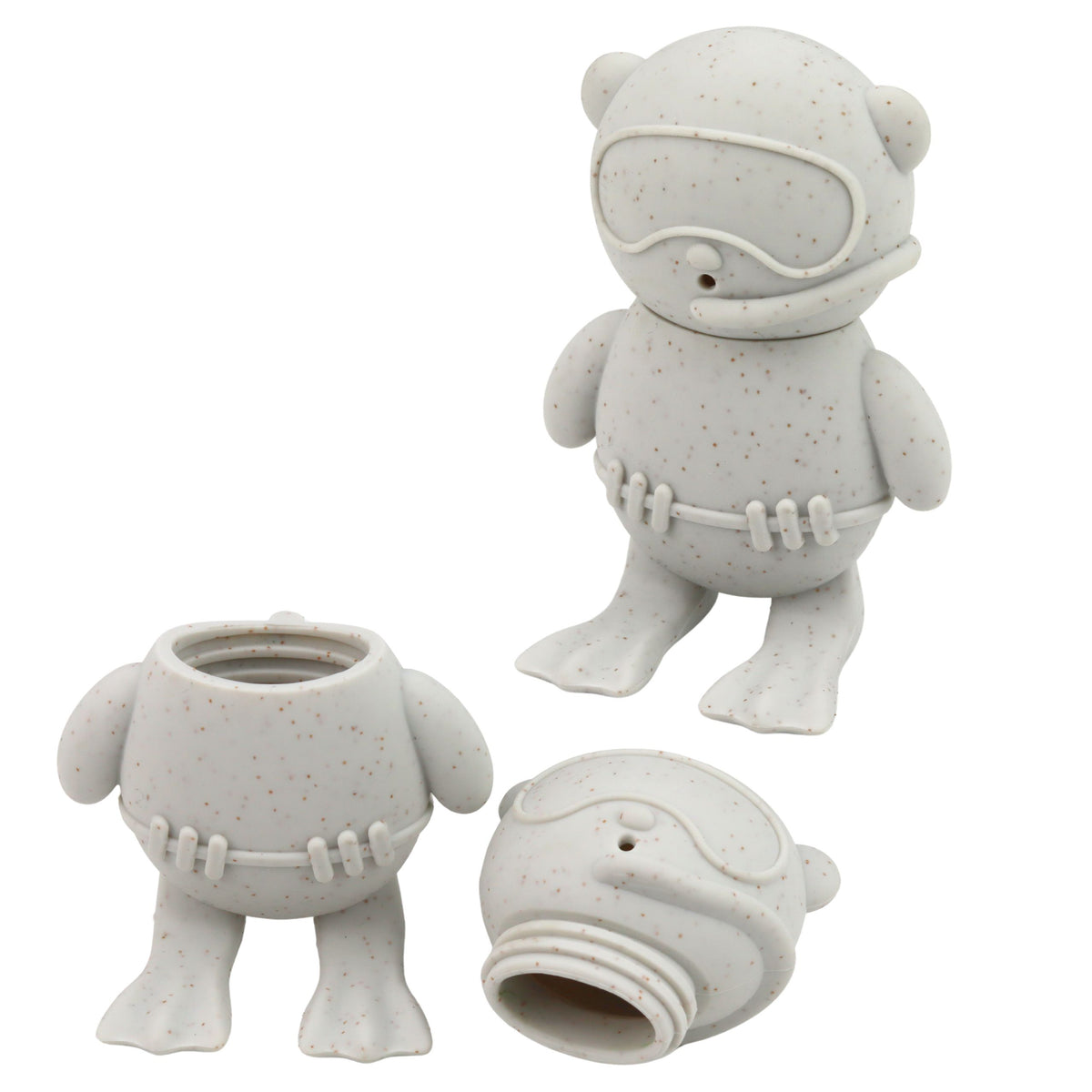 Brinquedos educativos para banho Figuras de borracha sensorial Pastel 4 peças.