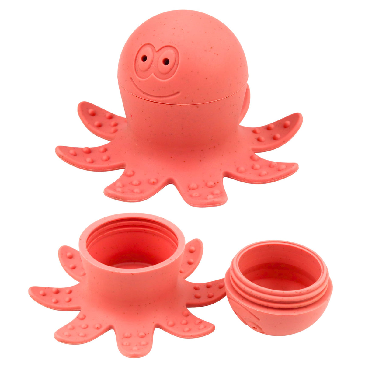 Brinquedos educativos para banho Figuras de borracha sensorial Pastel 4 peças.
