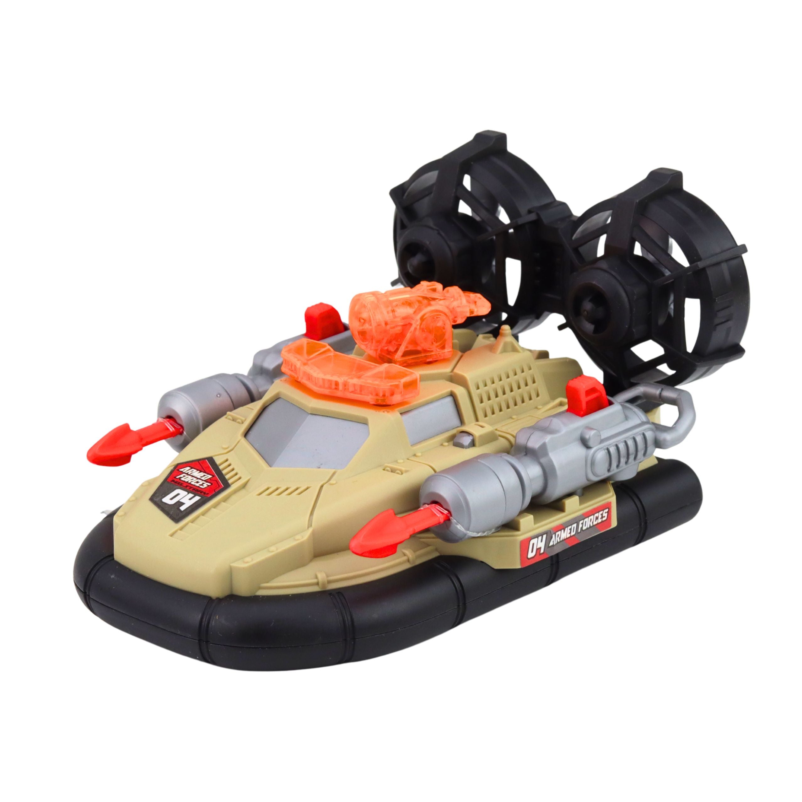 Military Set Army Truck Tank Hovercraft Soldier
