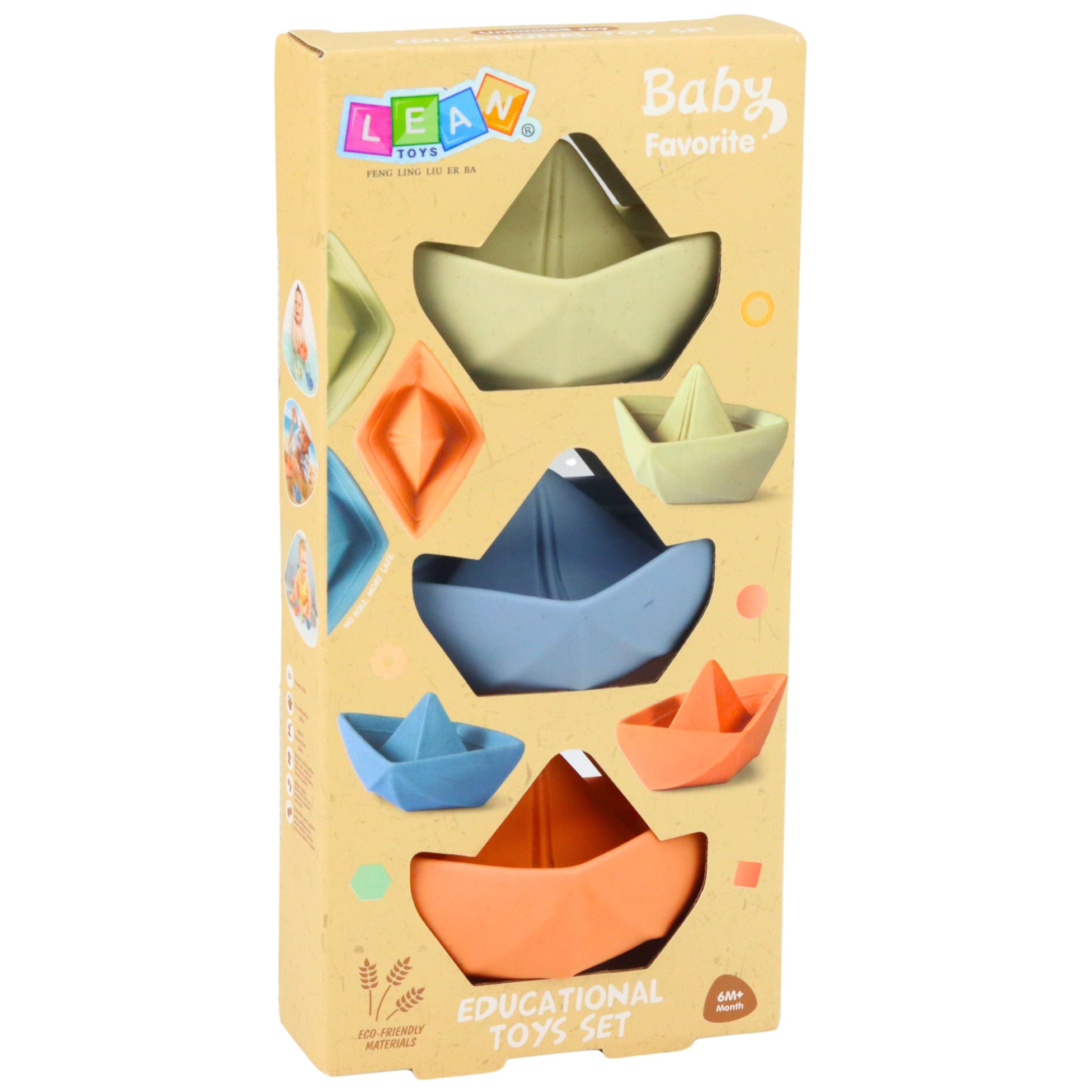 Set Of Rubber Boats For Bathing Fun For Toddlers Pastel 3 Pcs.