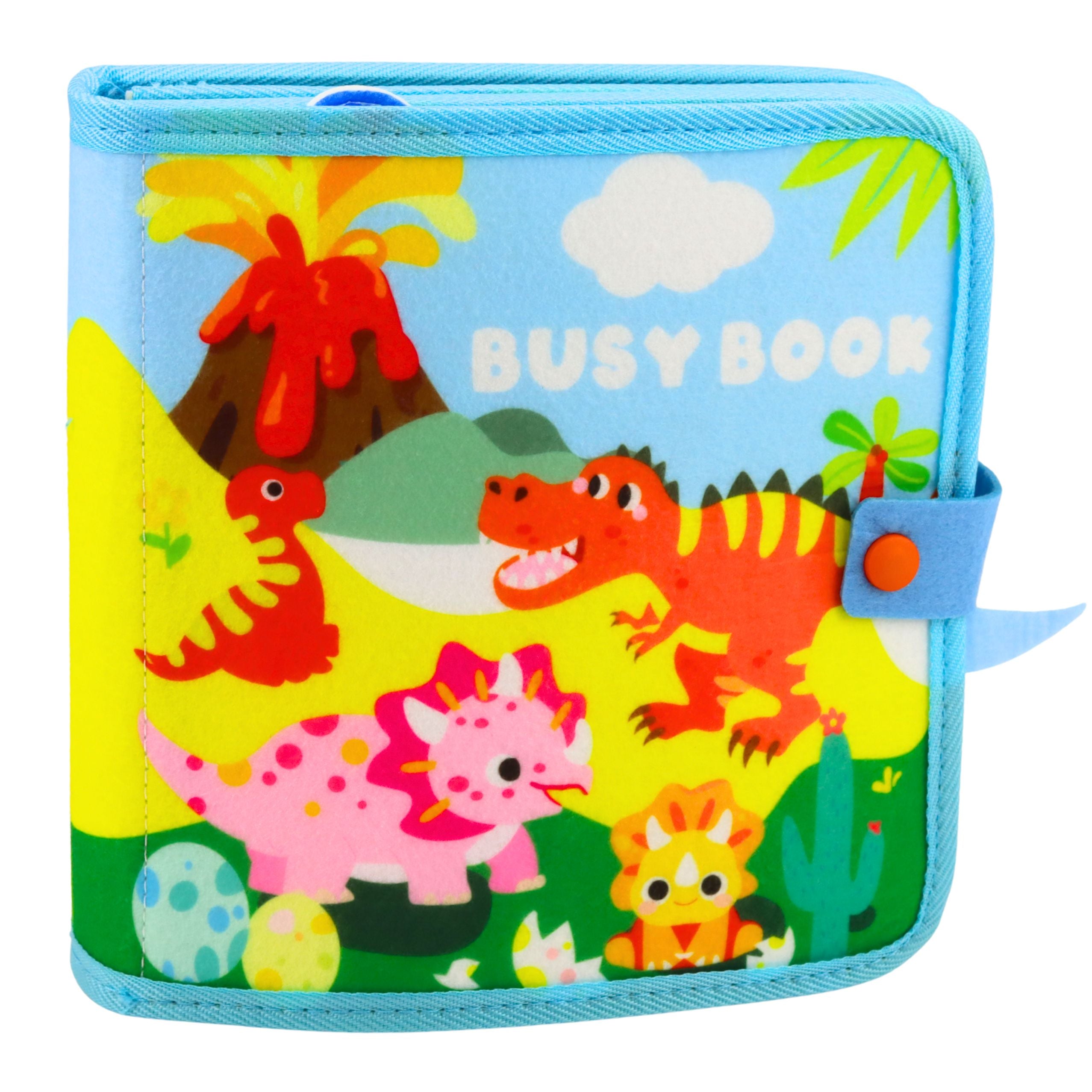 3d Felt Sensory Educational Book Dinosaurs