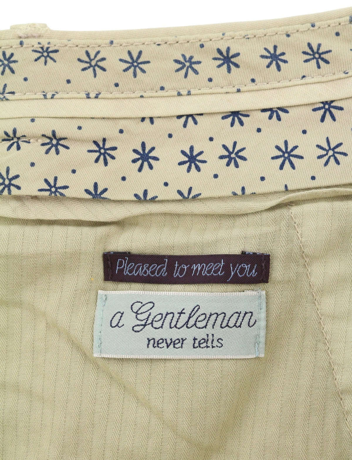 Short en coton beige