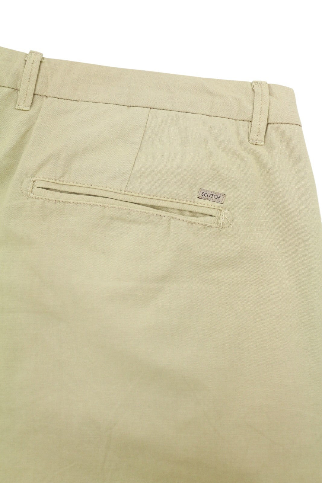 Short en coton beige