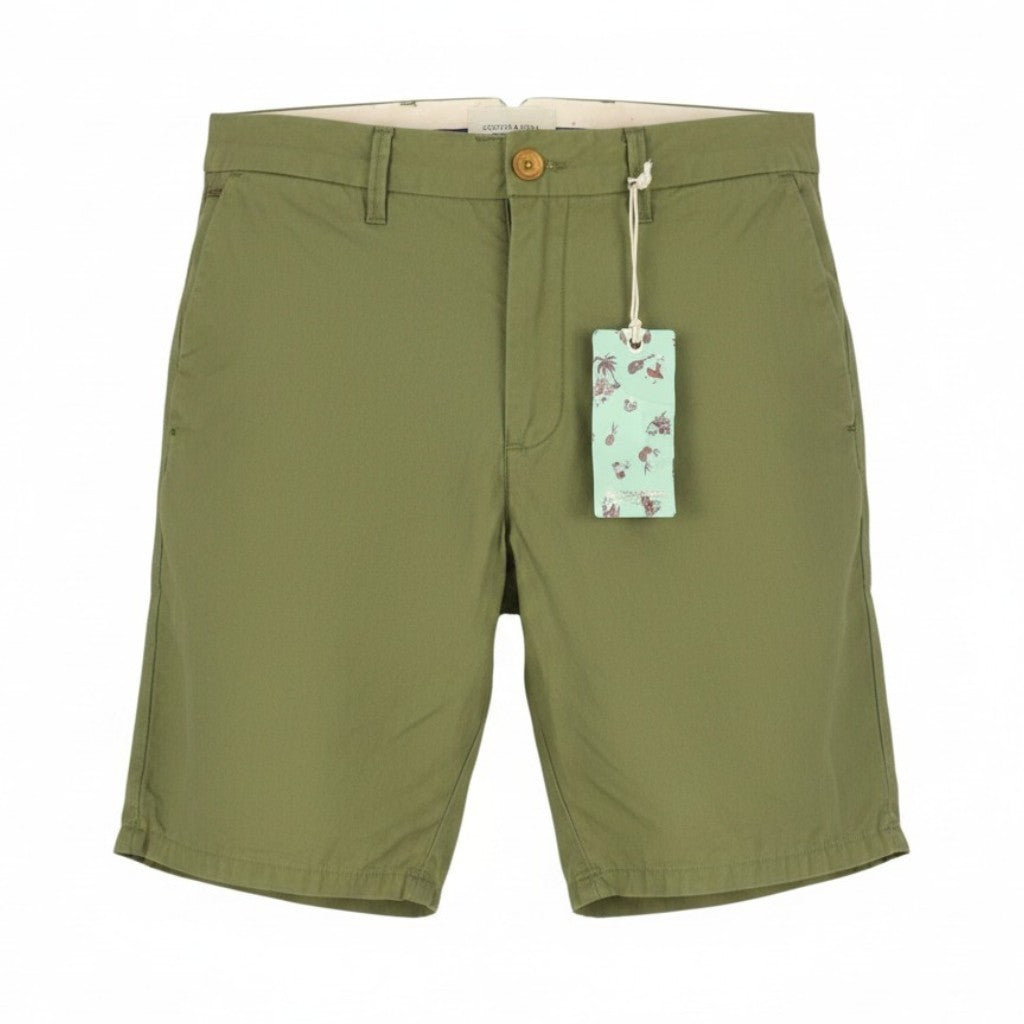 Pantaloni scurți din bumbac verde