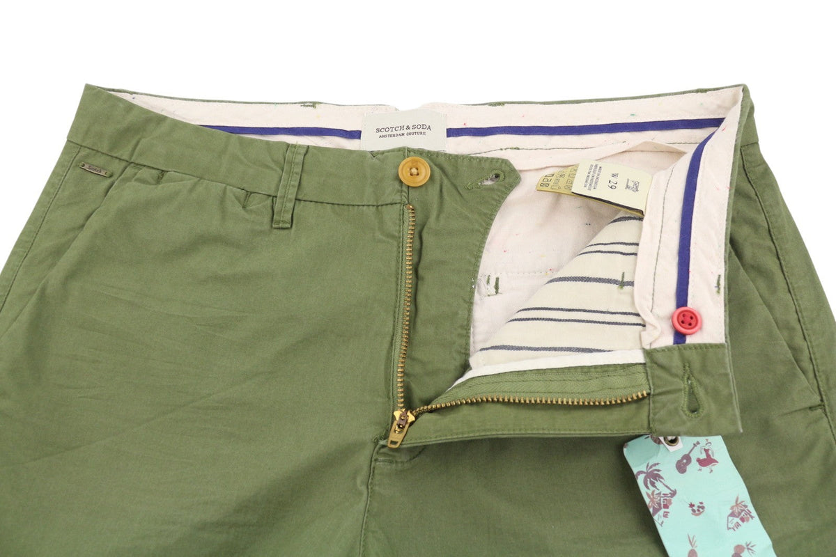 Pantaloni scurți din bumbac verde