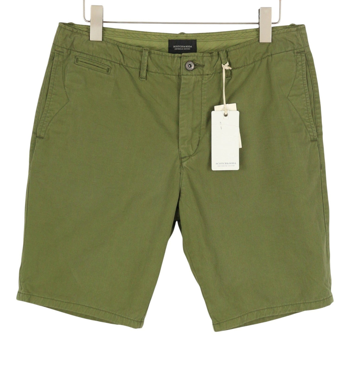 Pantaloni scurți din bumbac verde