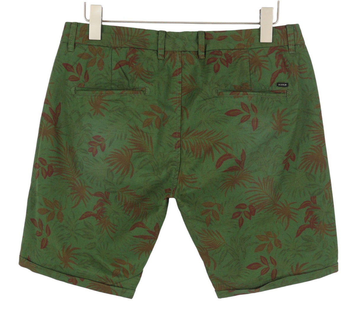 Pantaloncini di cotone verde