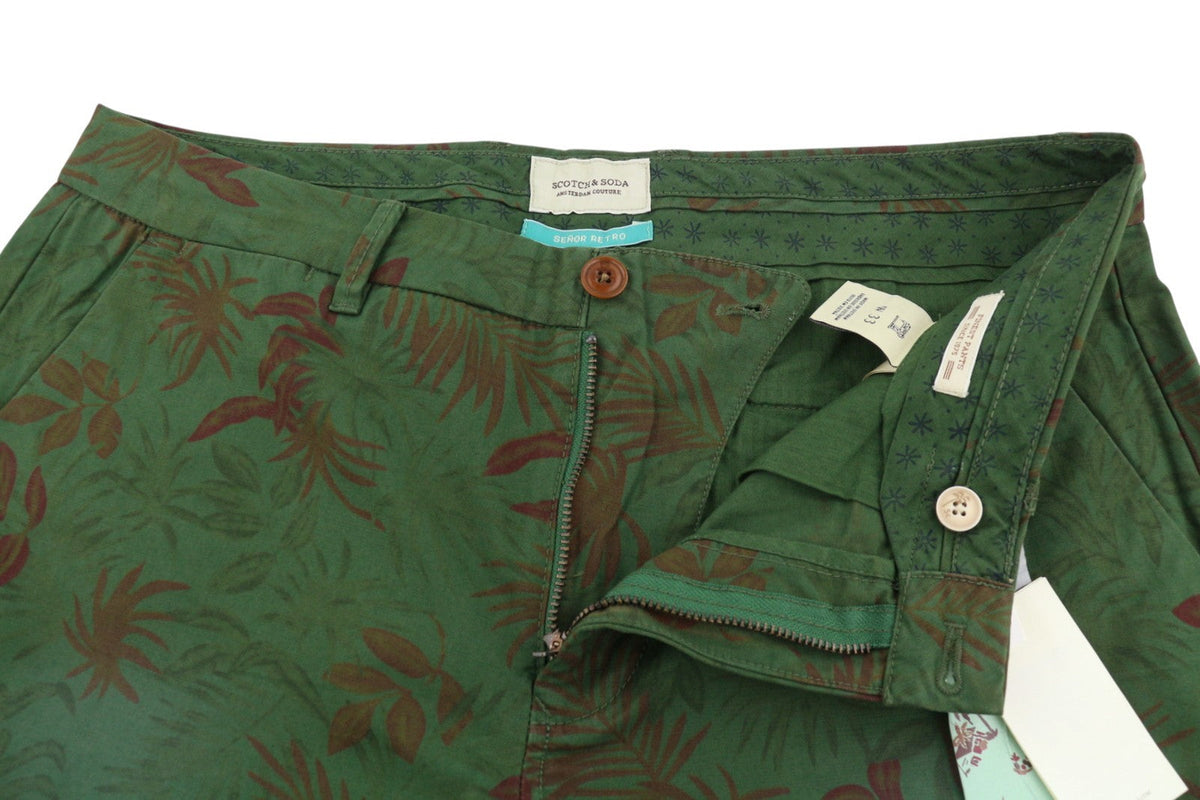 Pantaloncini di cotone verde