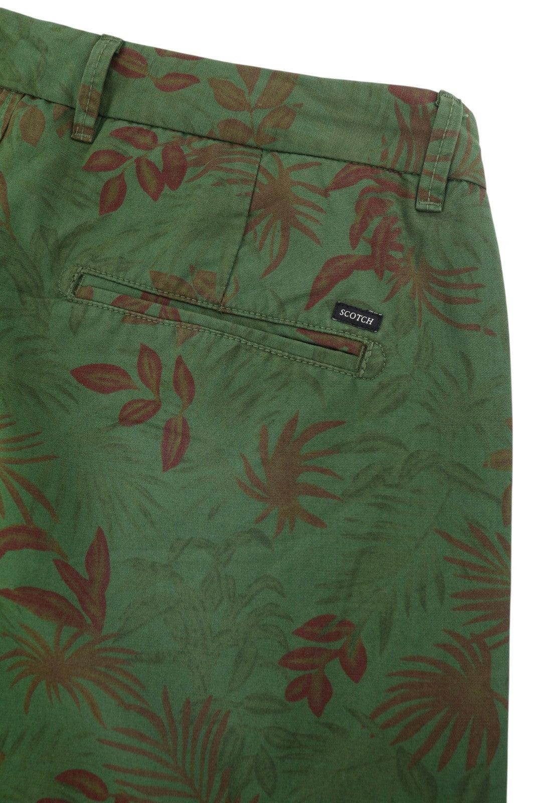 Pantaloncini di cotone verde