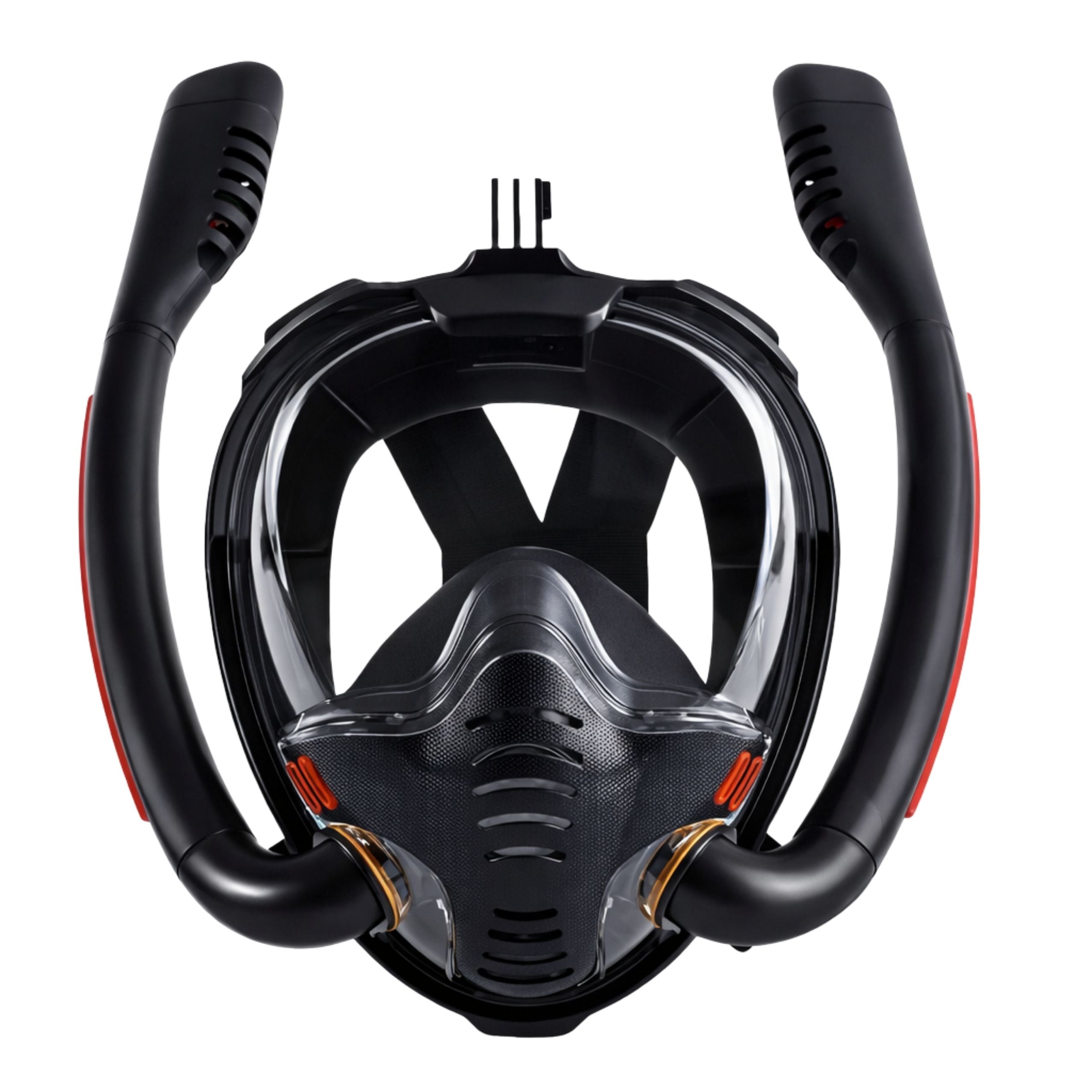 Full Face Antifog Drytop Snorkeling Diving Mask Black L/xl