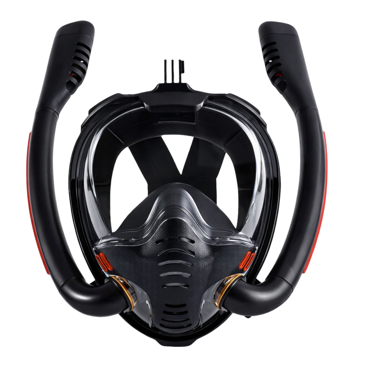 Full Face Antifog Drytop Snorkeling Diving Mask Black L/xl