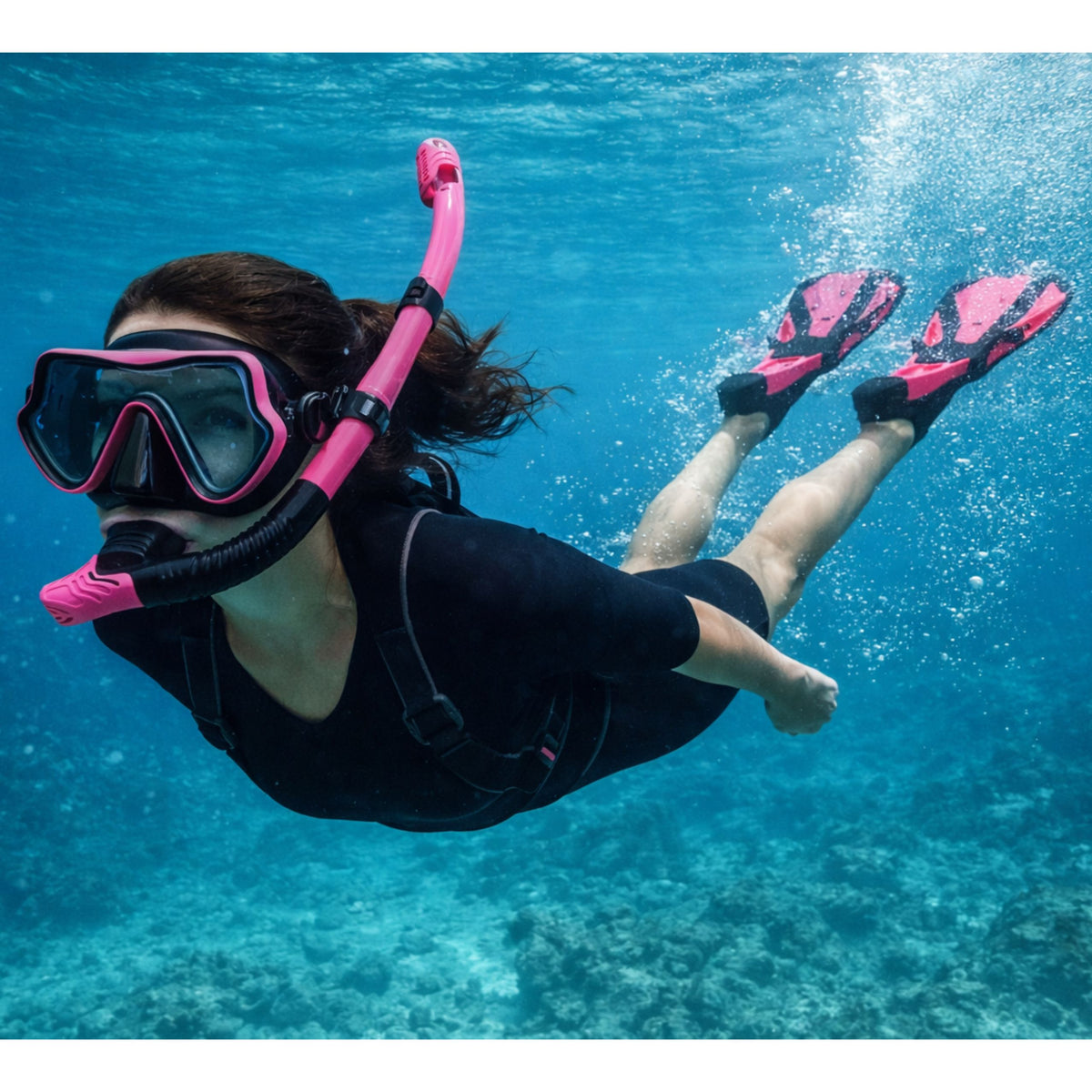 Snorkeling Set Eití Gloiní Snorkel Dubh Agus Bándearg S/m
