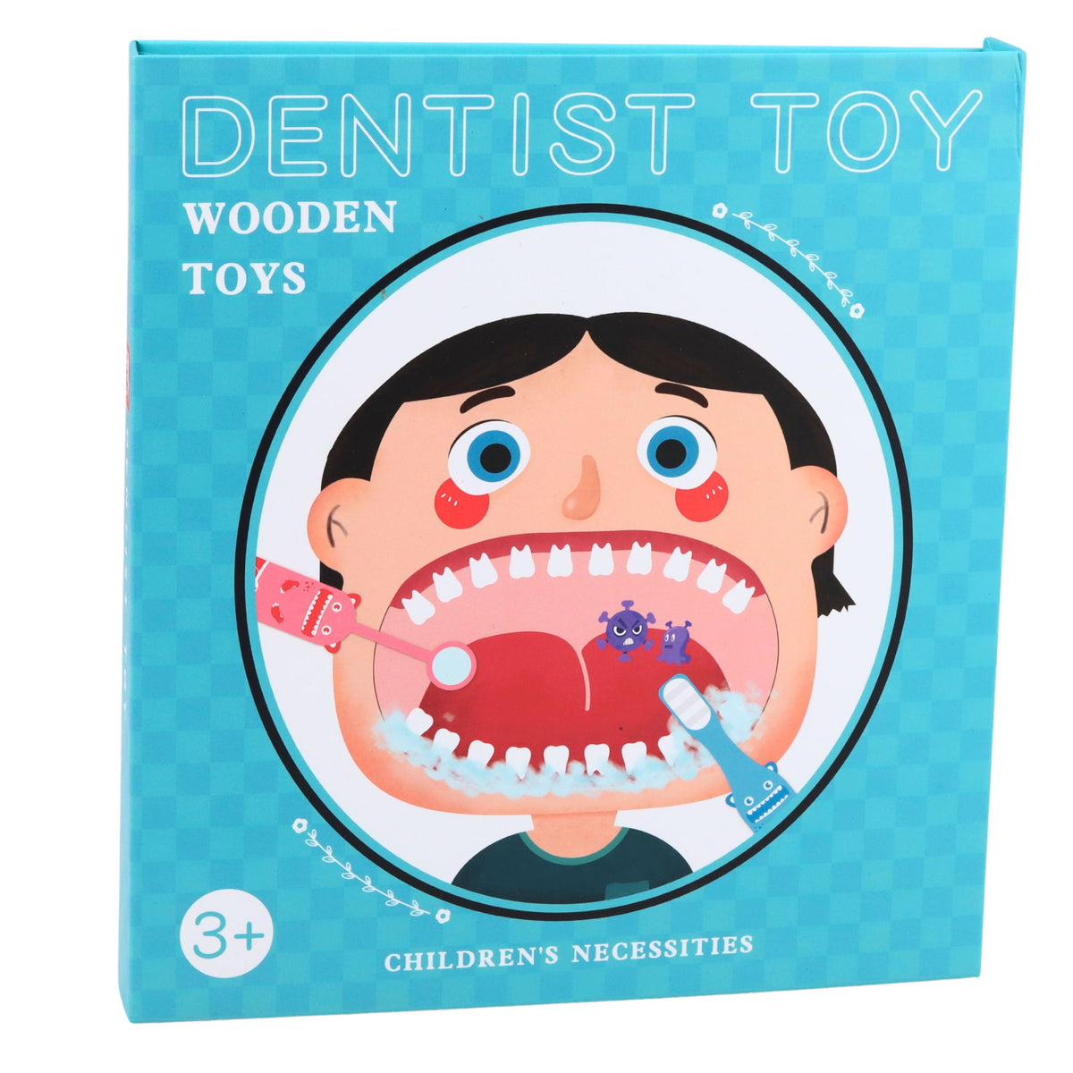 Wooden Little Dentist Set Magnetic Book Teeth Tools