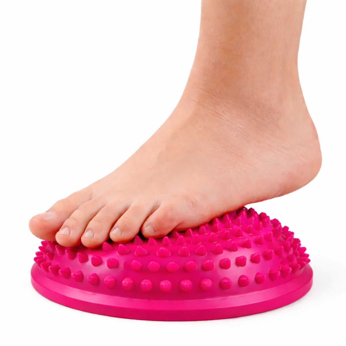Hémisphère Sensoriel Pour Exercices De Massage Et D'équilibre Rose 16 Cm