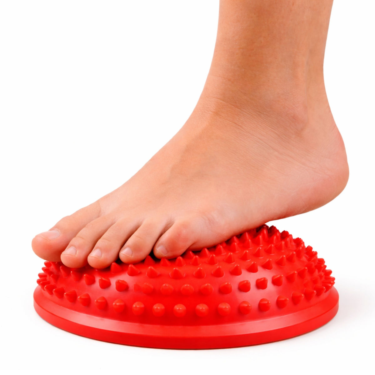 Hémisphère Sensoriel Pour Exercices De Massage Et D'équilibre Rouge 16 Cm