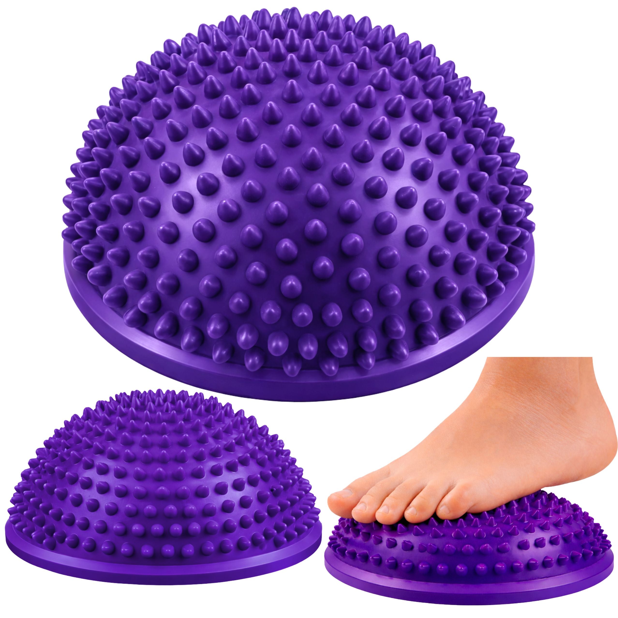 Sensory Hemisphere For Massage And Balance Exercises Purple 16 Cm