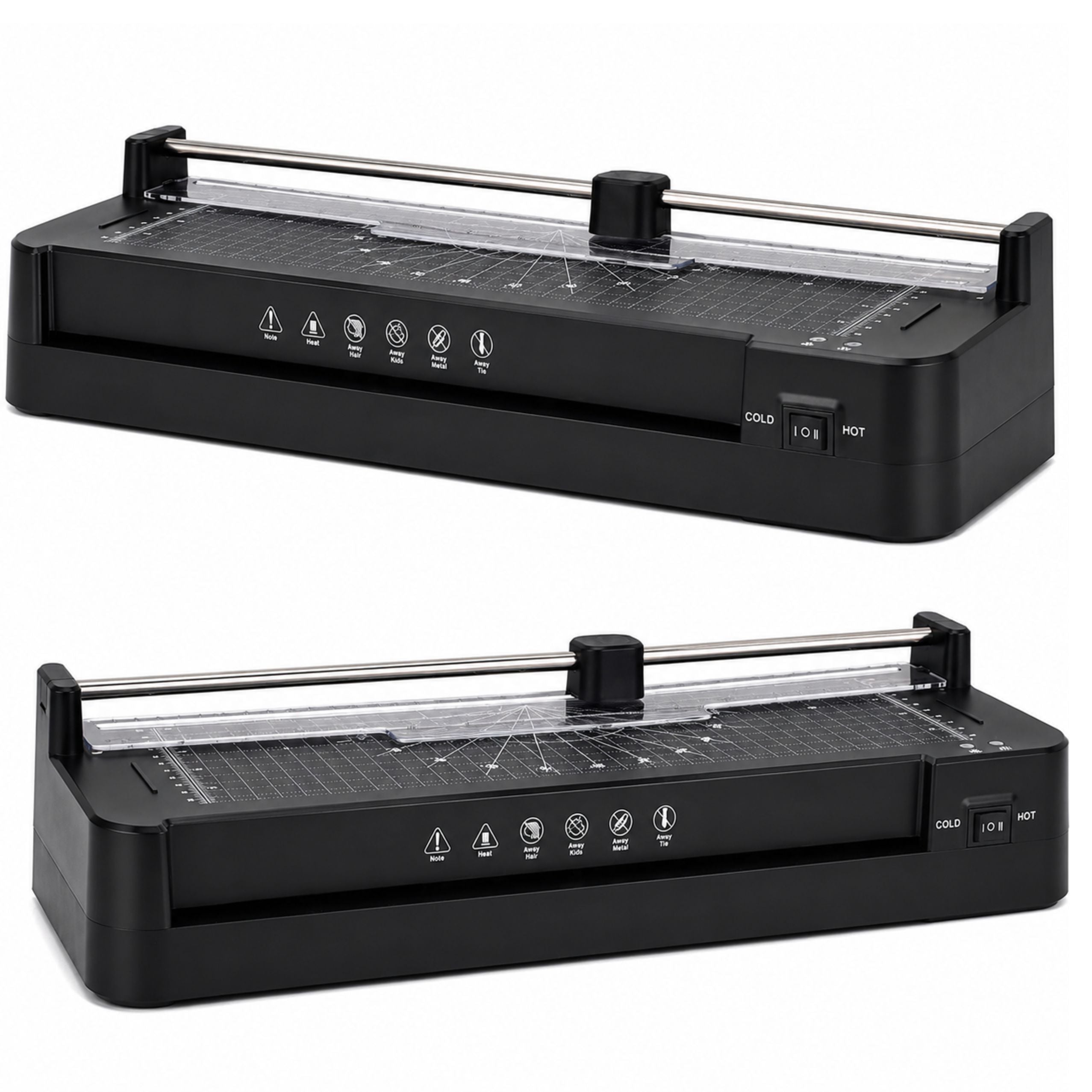 3-in-1 Laminator With Sealer And Guillotine For A3 Photo Documents Black