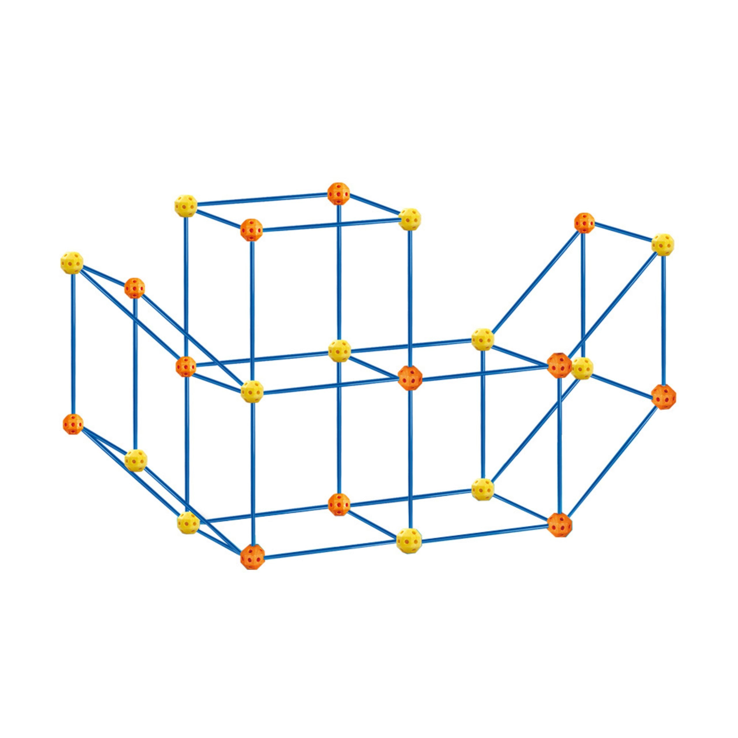 Creative Set Of Construction Tubes For Spatial Building 340 Pcs.