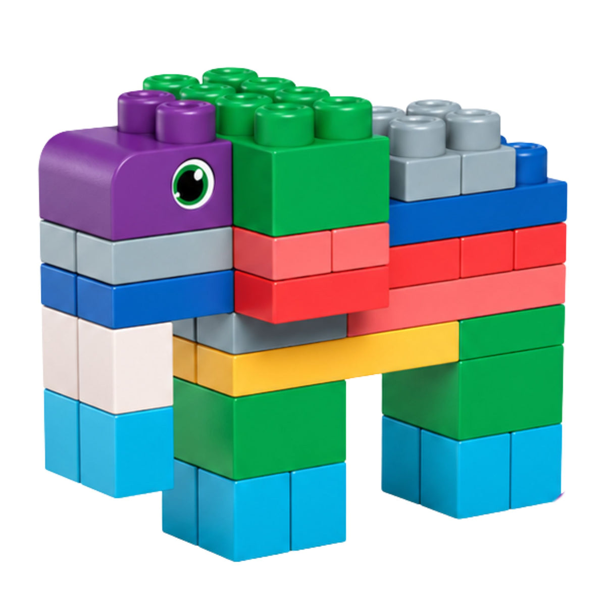 Soft Sensory Construction Blocks In A Bag For Children Colorful 30 Pcs.