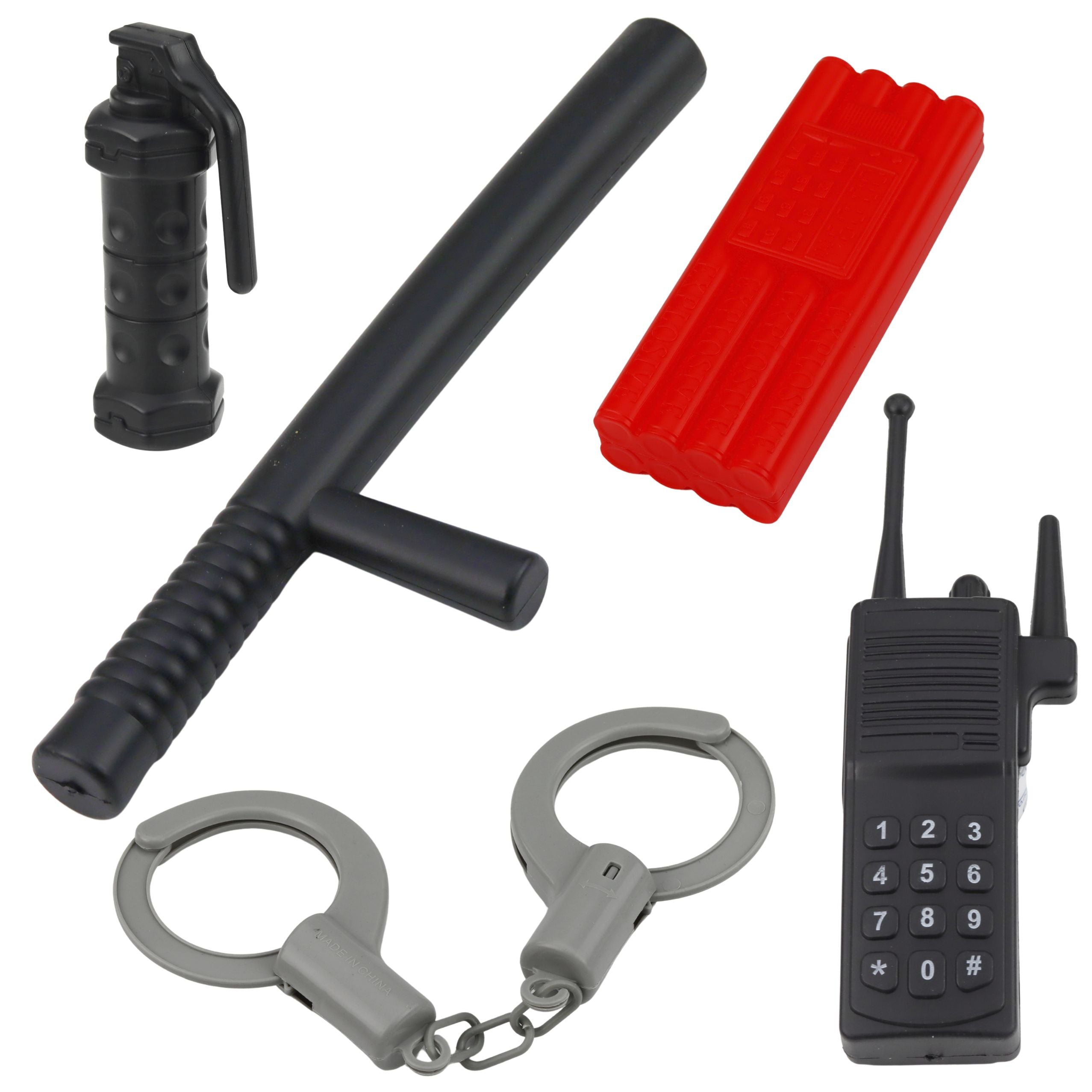 Police Set Vest Rifle Mask Walkie-talkie Accessories
