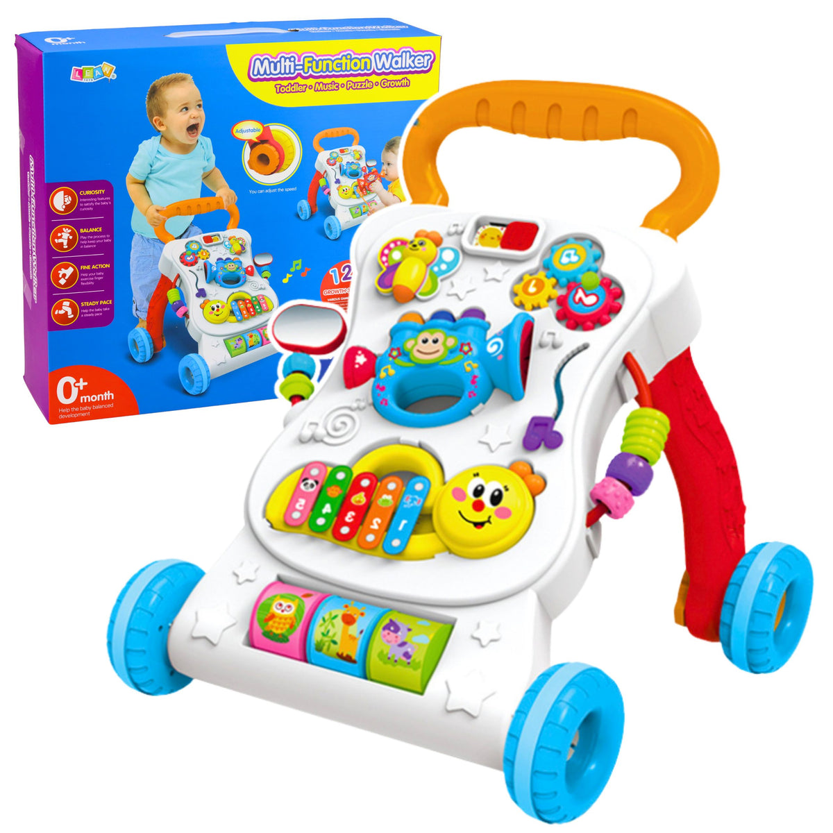 Pusher Walker Pannello musicale interattivo educativo Suoni 3 in 1