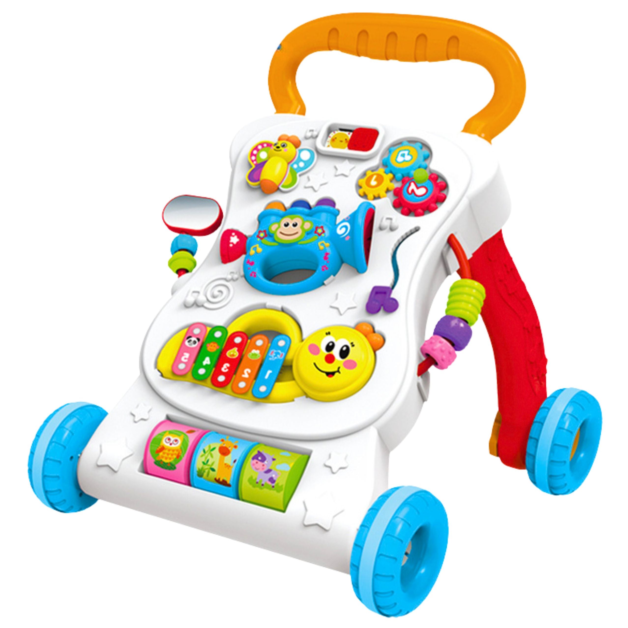 Pusher Walker Educational Interactive Musical Panel 3in1 Sounds