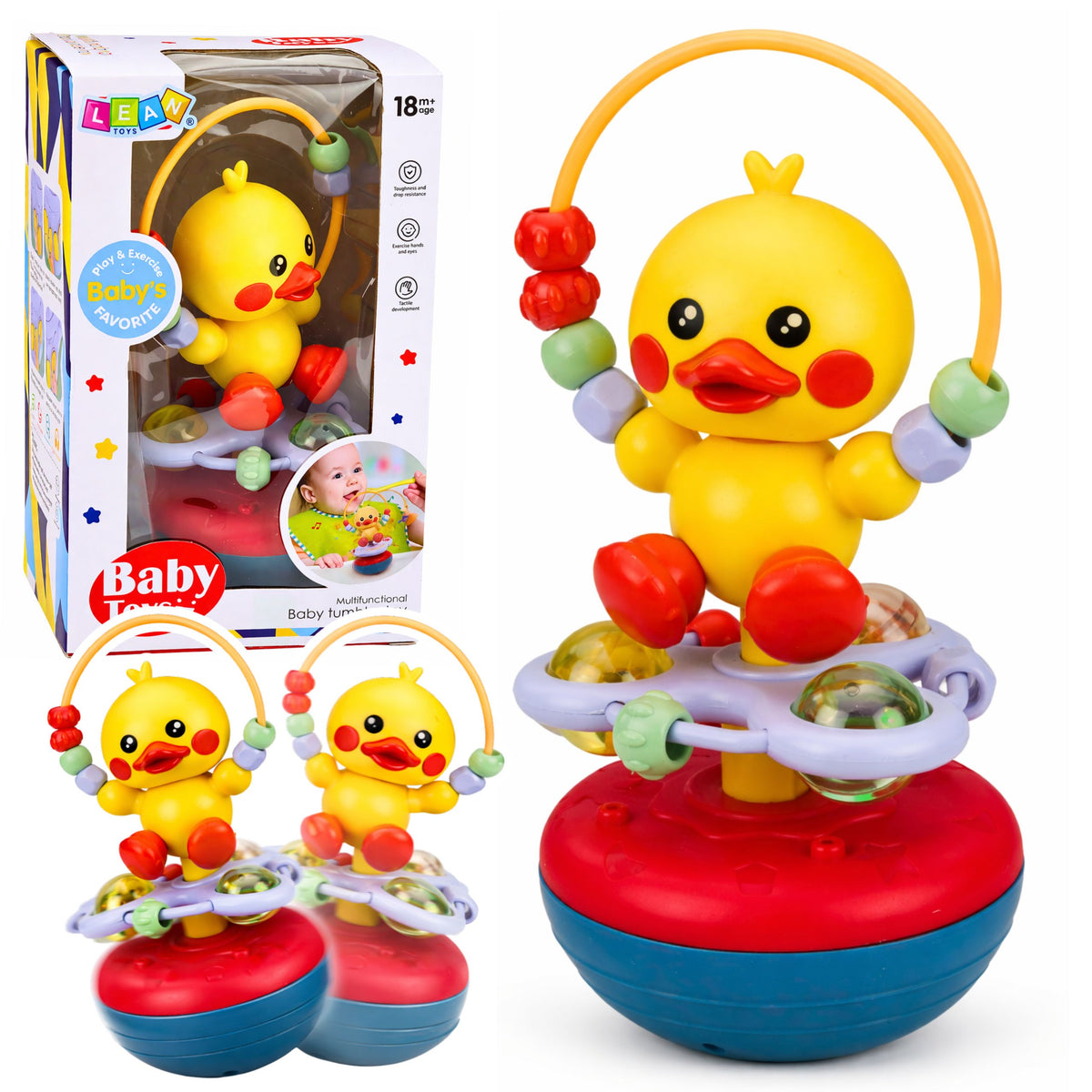 Wanka Stand Up Duck Sons Interativos Educacionais Chocalho Amarelo