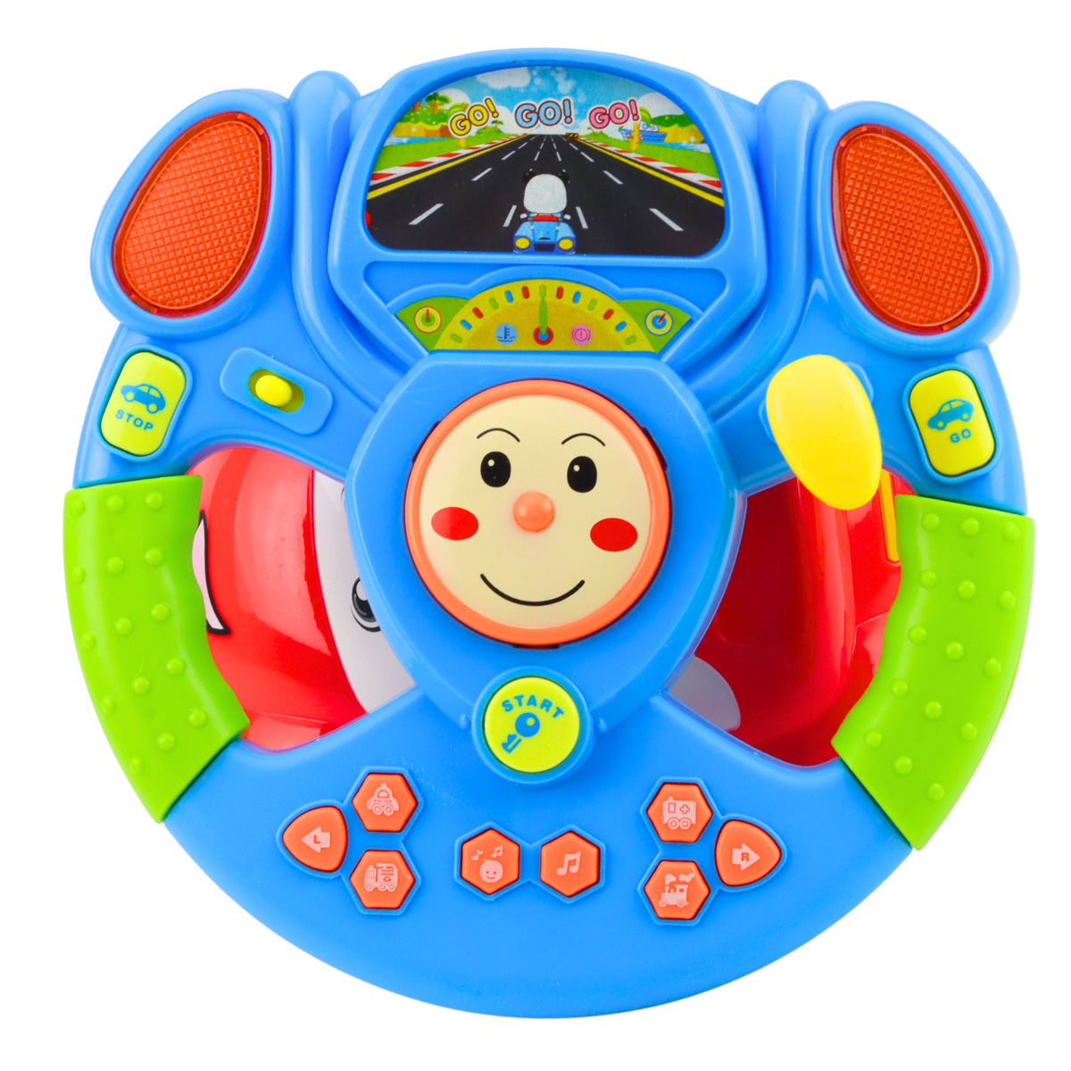 Educational Interactive Musical Steering Wheel Simulator With Projector