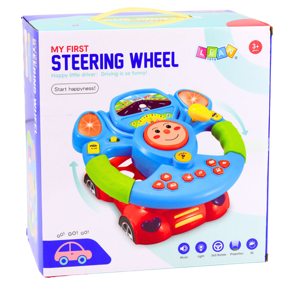 Educational Interactive Musical Steering Wheel Simulator With Projector