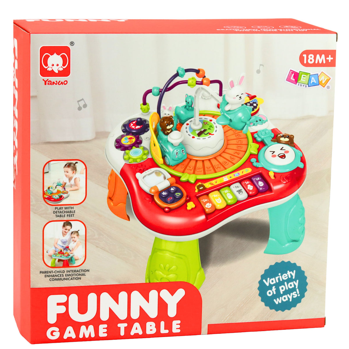Educational Table Interactive Music Panel Piano 2 In 1 Turquoise