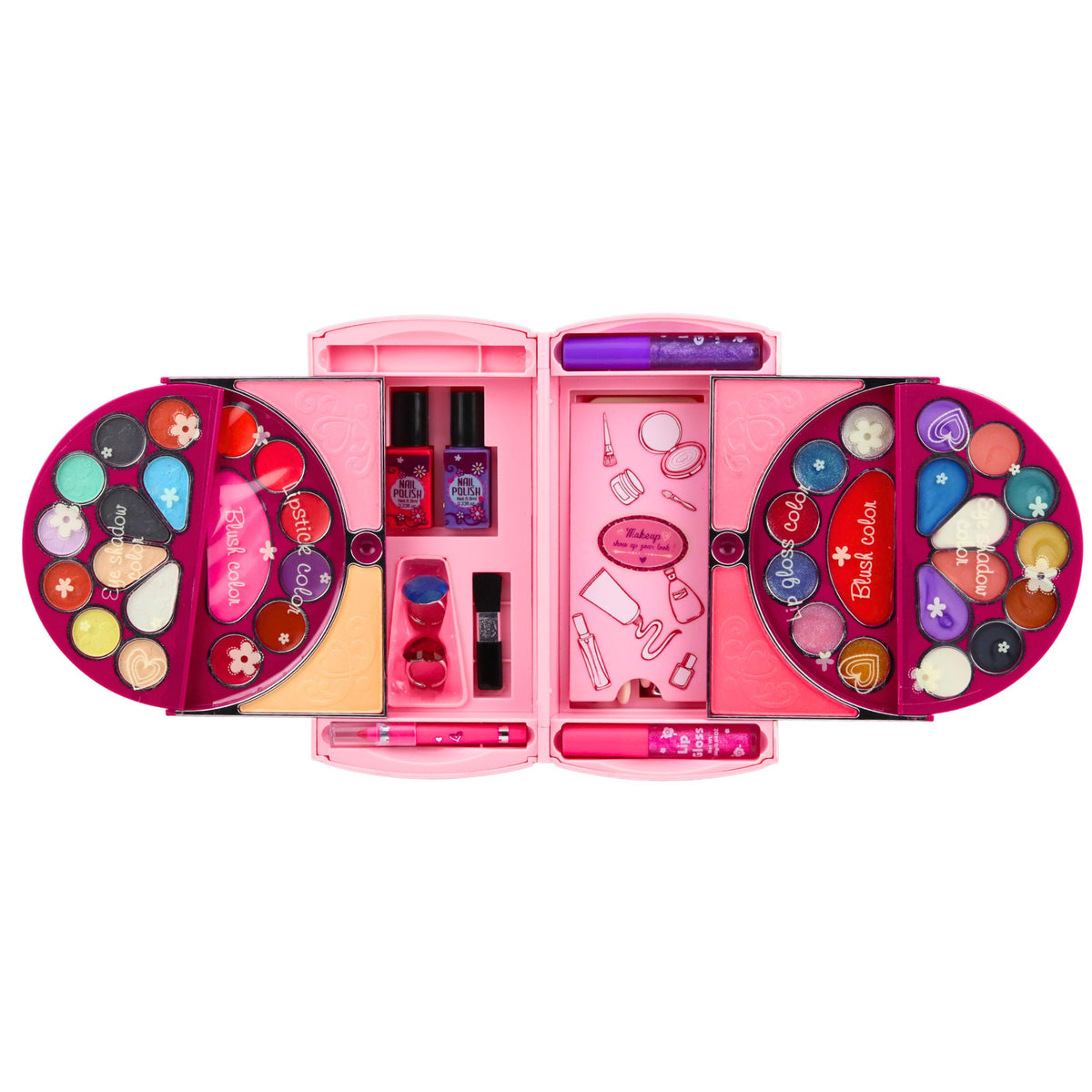 Ensemble de beauté pour maquillage et ongles, cosmétiques, fards à paupières, étui pour vernis à ongles