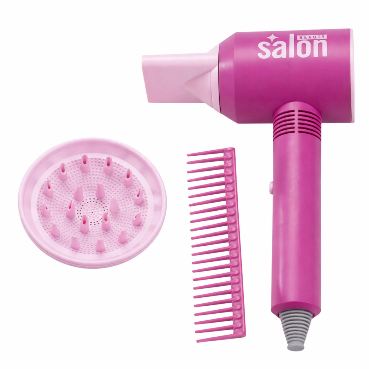 Kinder-Friseursalon-Set, Haartrockner, Spiegel, Kamm, Zubehör