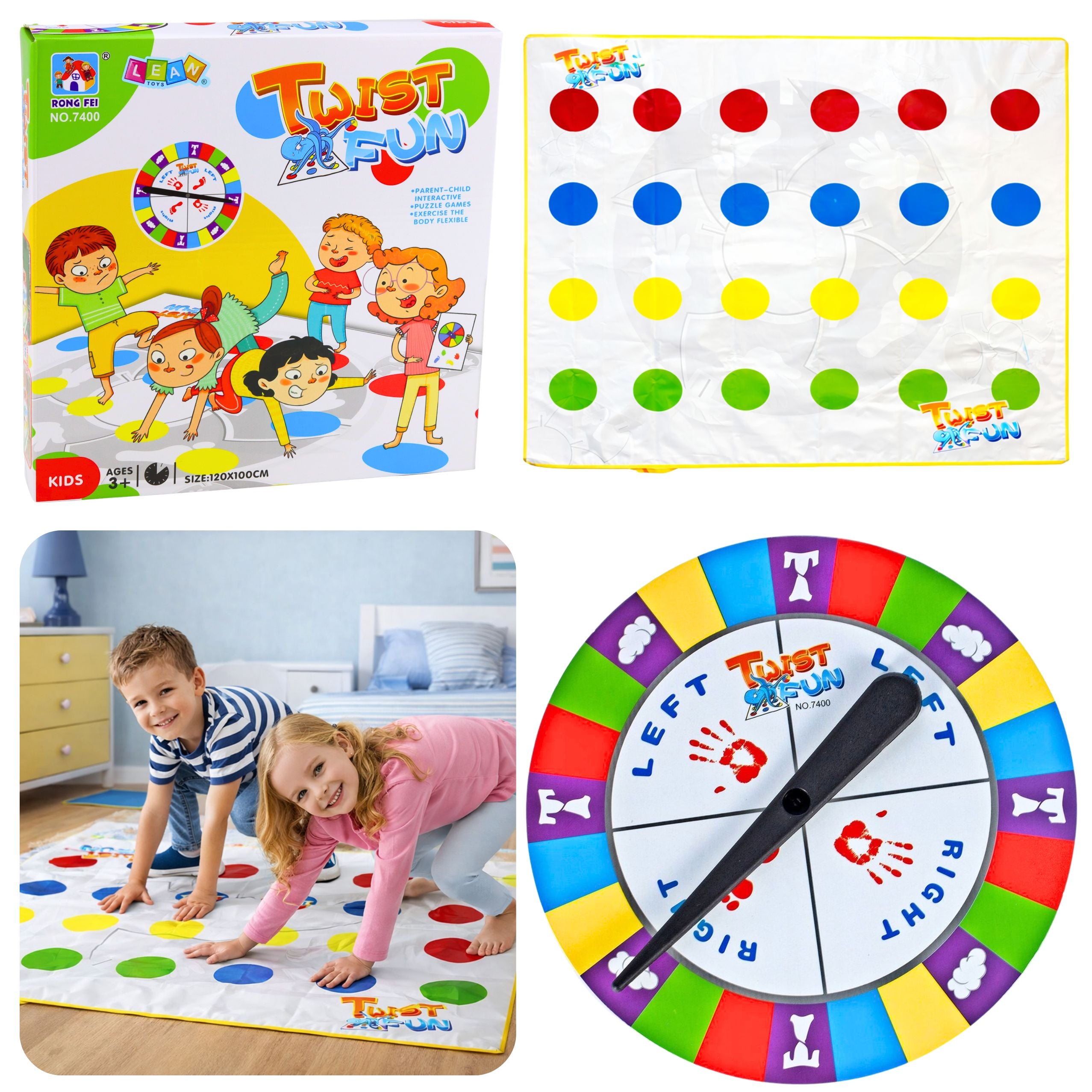 Family Twist Fun Mat Random Wheel Arcade Game