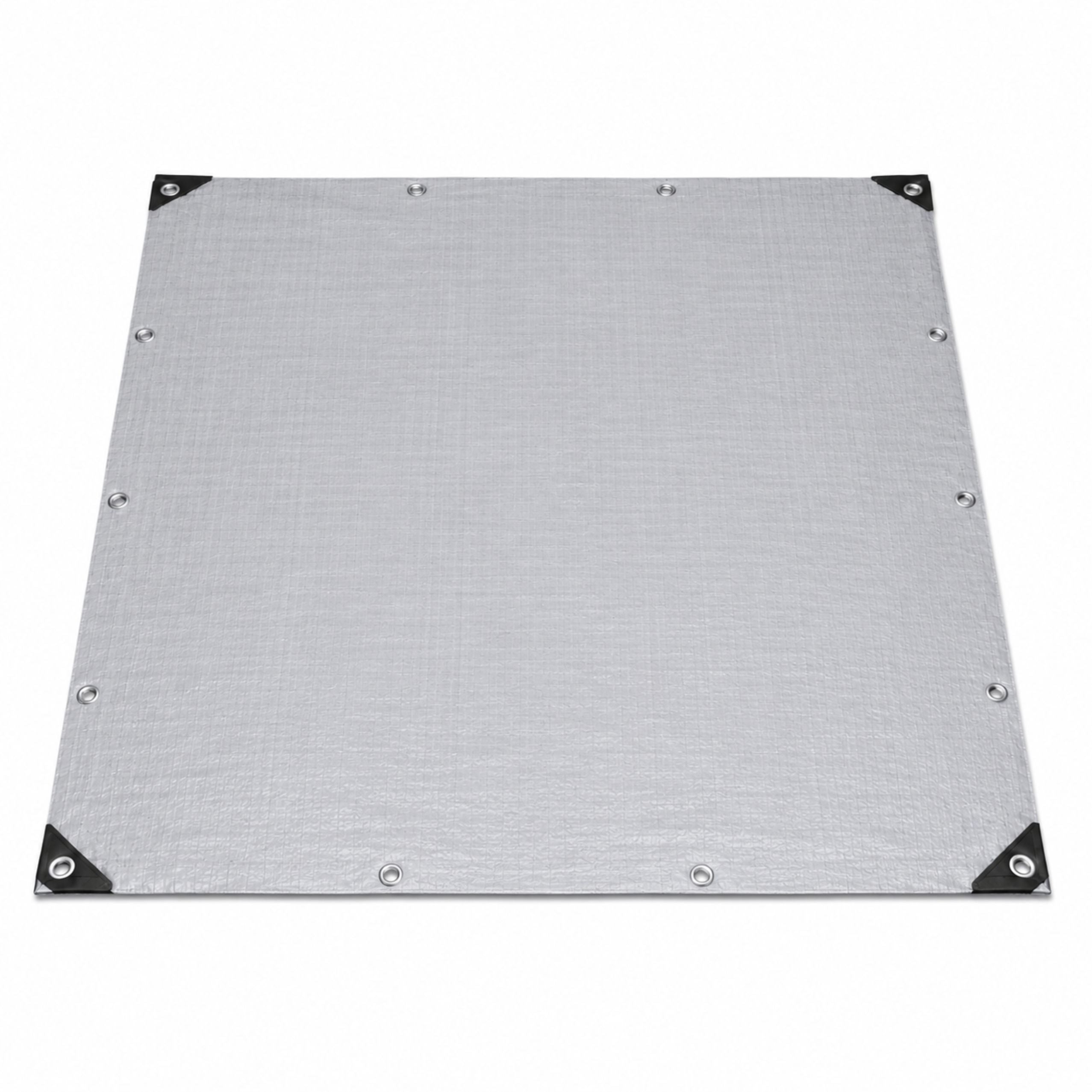 Tarpaulin Waterproof Reinforced Protective Rainproof Foil Gray 2x4 M