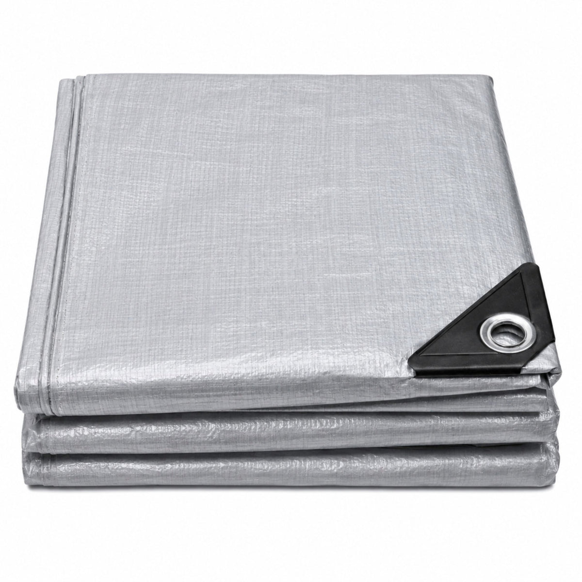 Tarpaulin Waterproof Reinforced Protective Rainproof Foil Gray 2x4 M