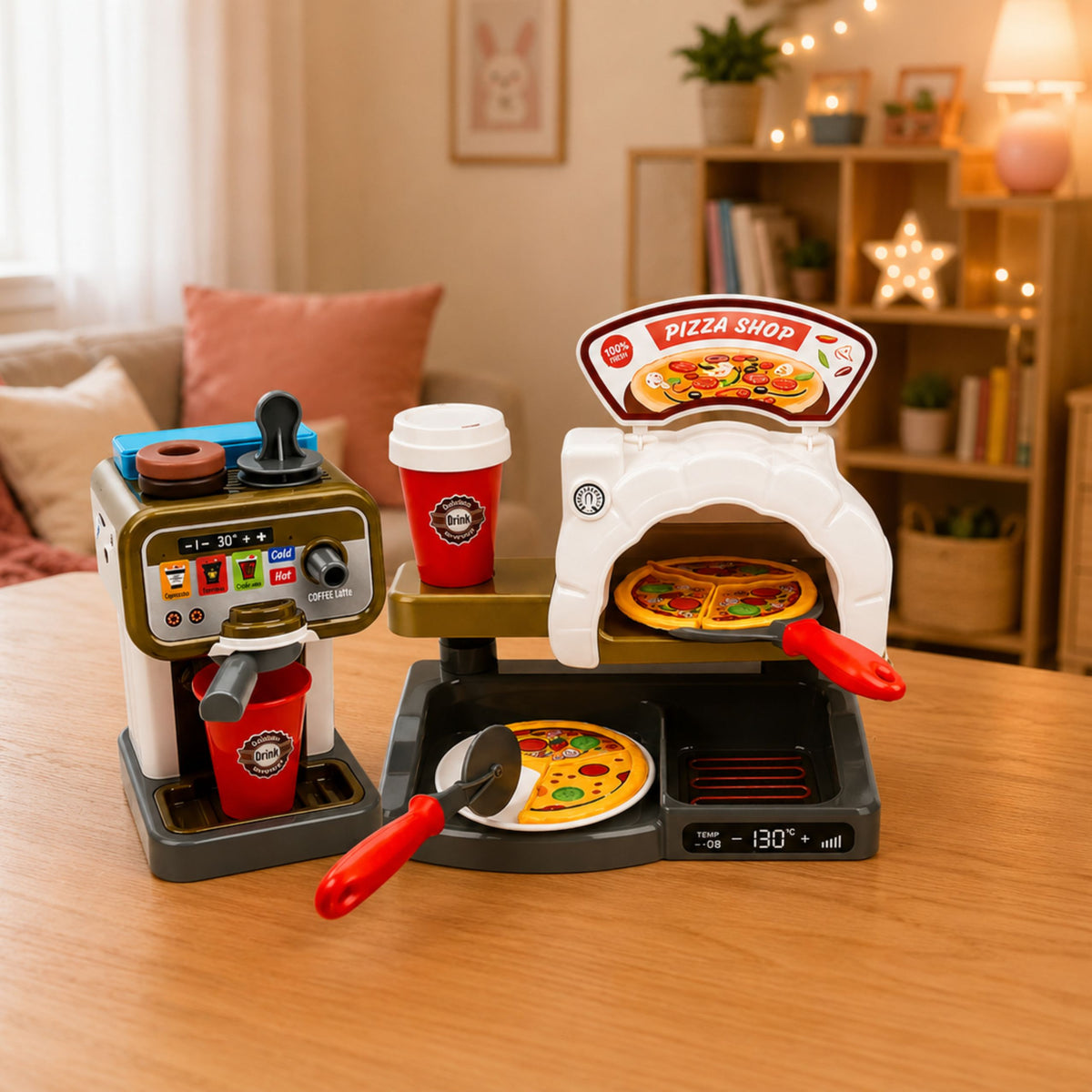 Pizzeria Set Pizza Oven Coffee Maker Accessories Shop