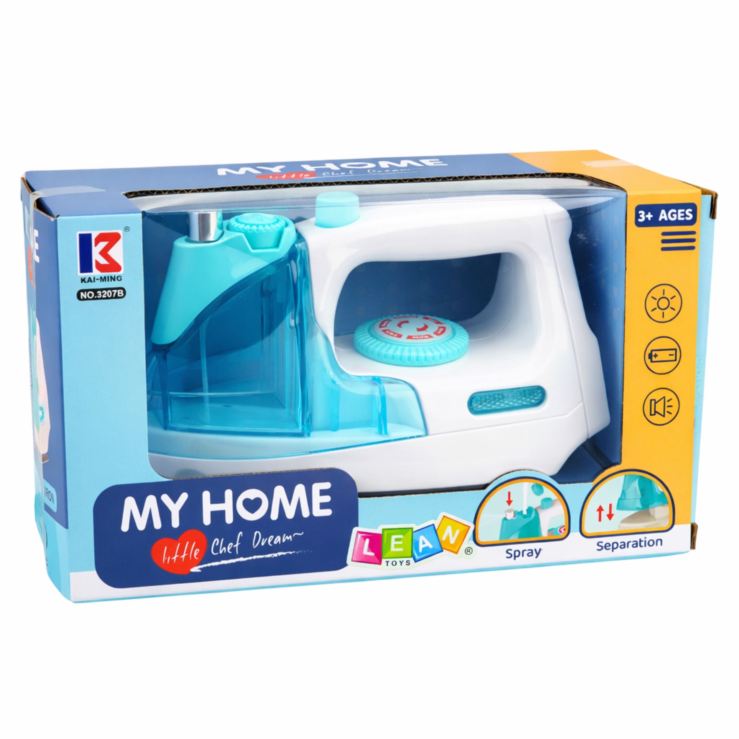 Children's Iron Water Spray Light Sound Blue