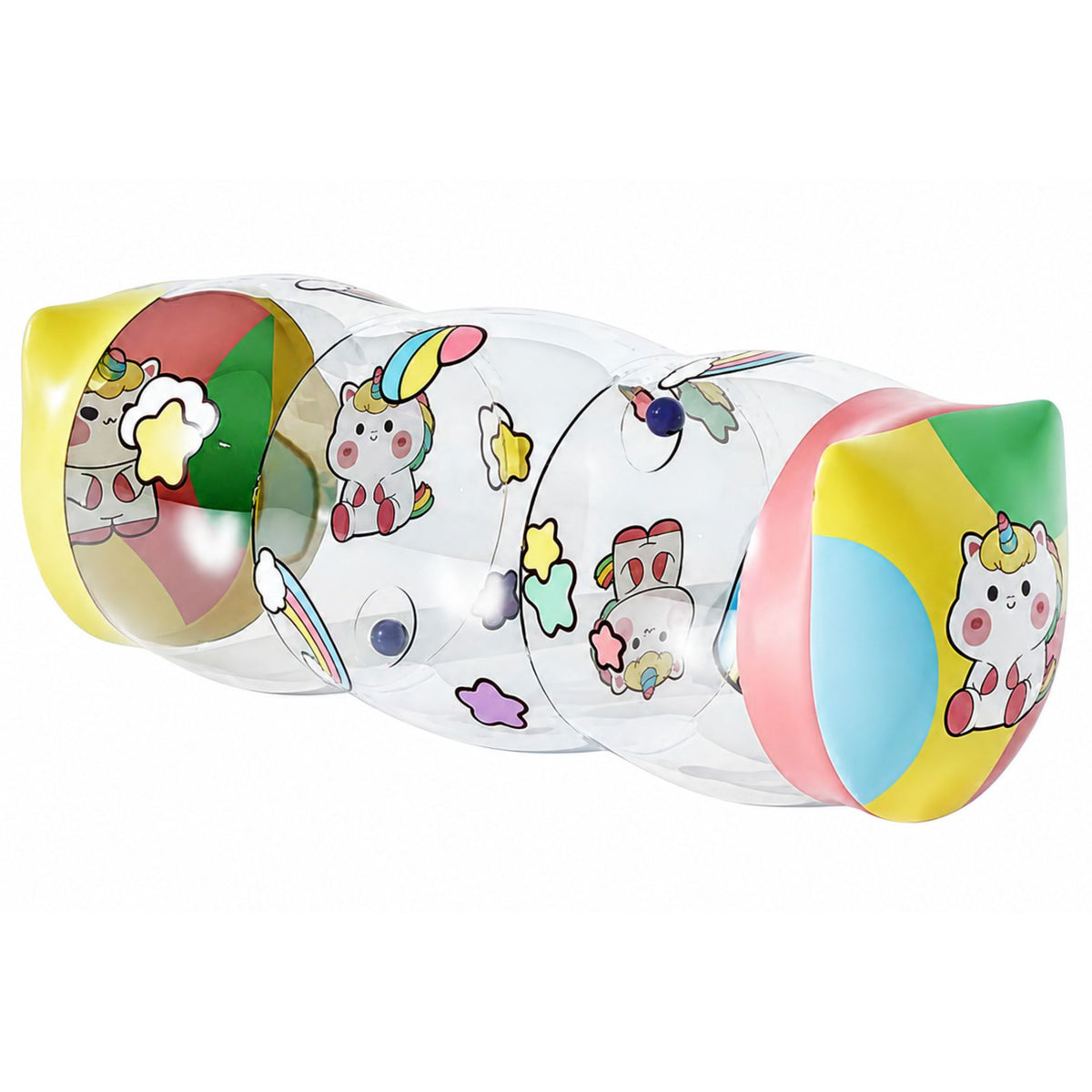 Rullo strisciante gonfiabile per unicorni per bambini 48 x 20 cm